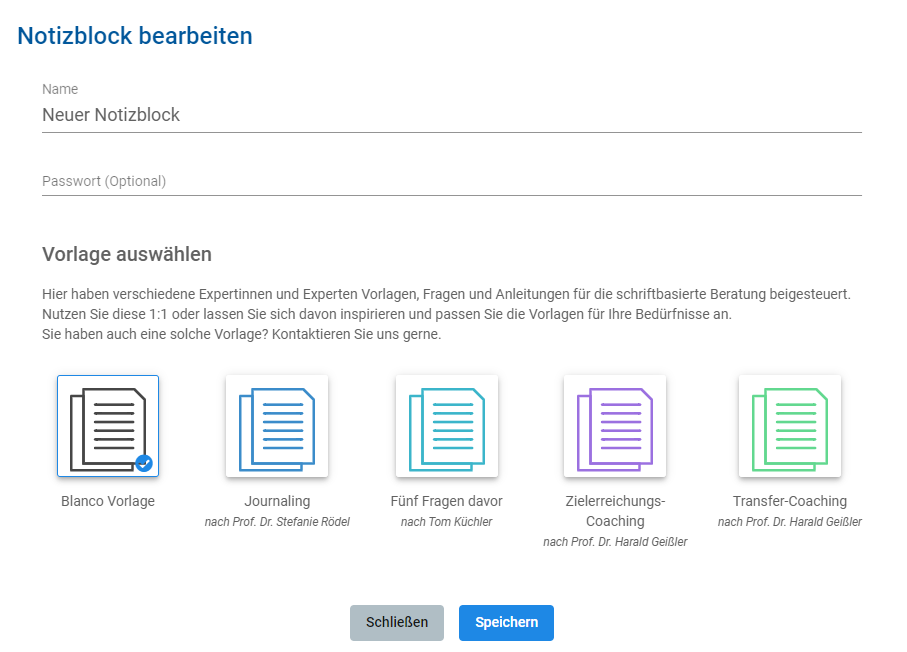 Ab sofort ausw&auml;hlbar: Vier neue Vorlagen f&uuml;r den Notizblock